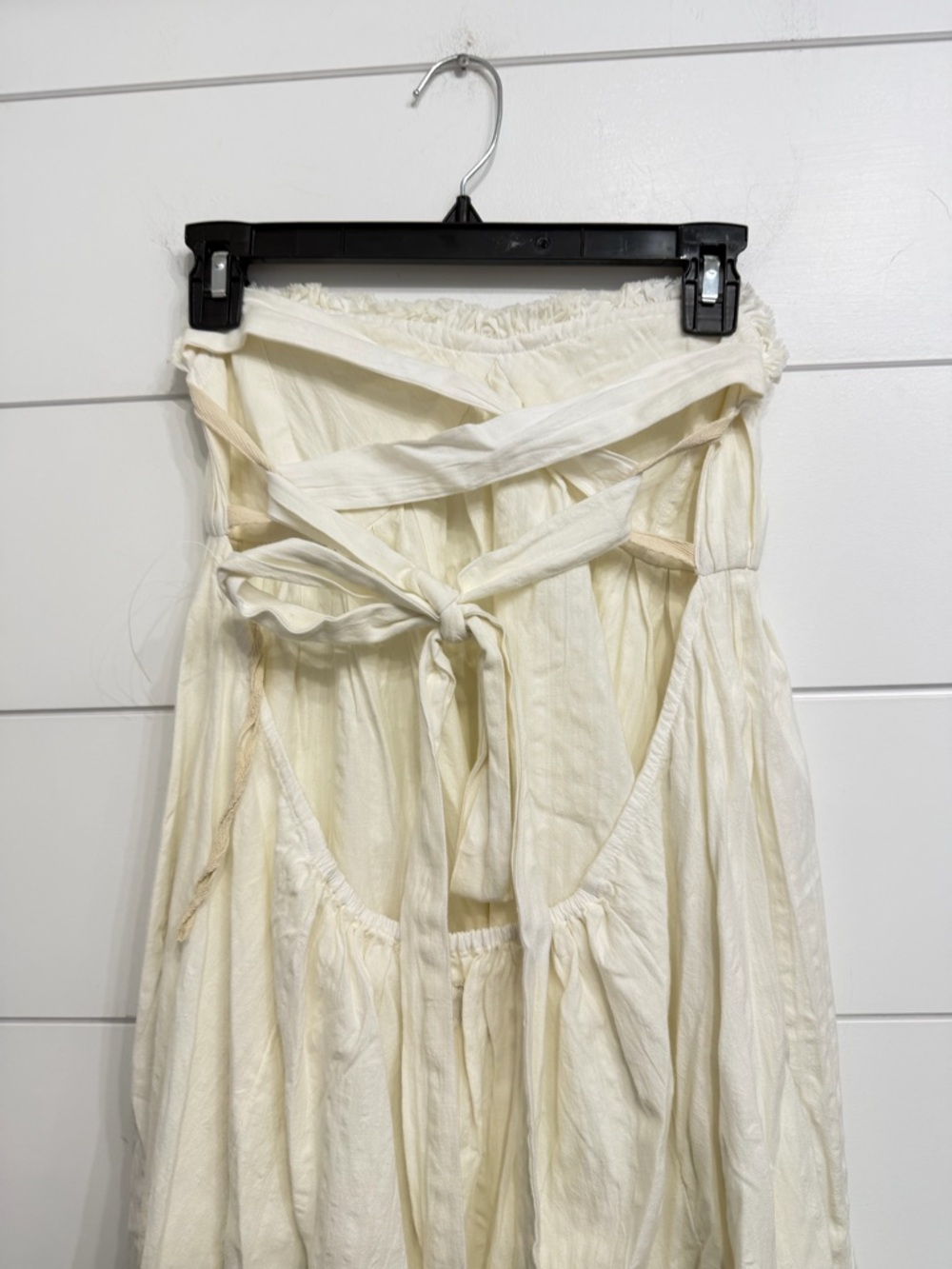 Free-est by Free People Ivory Poppy Cotton Midi Dress Size Medium 36581 - Picture 7 of 16